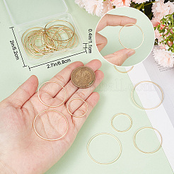 30Pcs 3 Styles Brass Linking Rings&nbsp;KK-BBC0008-93