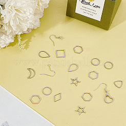DIY 304 Stainless Steel Geometry Dangle Earrings Making Kit&nbsp;DIY-DR0001-37