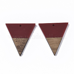 Resin & Walnut Wood Pendants&nbsp;X-RESI-T035-06D-A