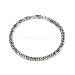 201 Stainless Steel Cuba Chian Bracelet for Men&nbsp;BJEW-B138-01P