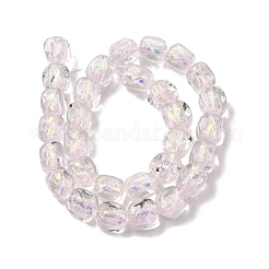 Handmade Foil Lampwork Beads Strands&nbsp;FOIL-C002-01G