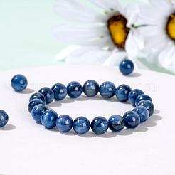 100Pcs 8mm Natural Kyanite/Cyanite/Disthene Round Beads&nbsp;DIY-LS0002-52