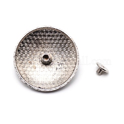 1-Hole Alloy & Turquoise Decorative Rivets&nbsp;PALLOY-WH0092-09D-P