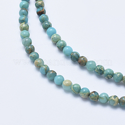 Natural Aqua Terra Jasper Beads Strands&nbsp;LS-G-E444-14A-4mm