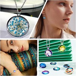 DIY Flat Round Pendant Making Kits&nbsp;DIY-UN0002-92