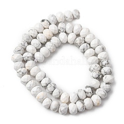Natural Howlite Beads Strands&nbsp;G-B179-A04-6x8mm