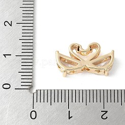 Brass Micro Pave Cubic Zirconia Beads&nbsp;KK-A253-07G