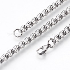 Tarnish Resistant 304 Stainless Steel Box Chain Bracelets&nbsp;BJEW-P236-24P