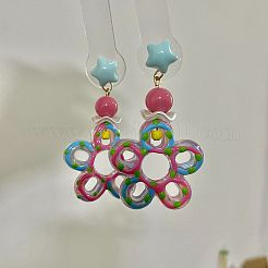 Acrylic Stud Dangle Earrings for Women&nbsp;WG65A30-01
