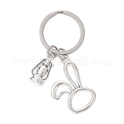 Rabbit and Lantern Alloy Keychain&nbsp;KEYC-JKC01072