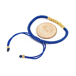 Polyester Cord Braided Bead Bracelets for Women&nbsp;BJEW-L698-01G-13
