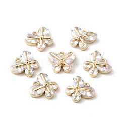 Brass Pave Cubic Zirconia Charms&nbsp;KK-G462-03KCG