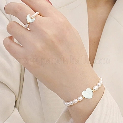 40Pcs 4 Styles Natural Freshwater Shell Beads Sets&nbsp;BSHE-YW0001-25