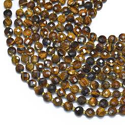 Natural Yellow Tiger Eye Beads Strands&nbsp;G-K389-B51-01
