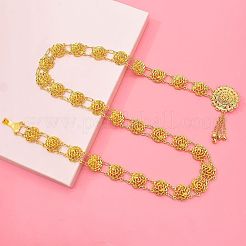 Flower Alloy Link Chain Bell Tassel Waist Belly Chains for Women&nbsp;FS-WG85D53-01