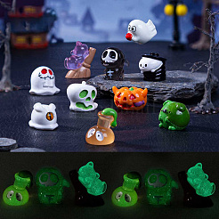 Halloween Luminous Resin Display Decoration&nbsp;DJEW-N004-04