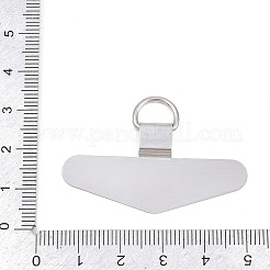 201 Stainless Steel Mobile Phone Tether Tab&nbsp;AJEW-A075-01P