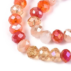 Electroplate Glass Beads Strands&nbsp;EGLA-N022-02A-A01