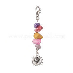 Tibetan Style Alloy Pendant Decorations&nbsp;HJEW-JM00930-02