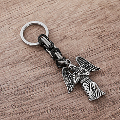 Vintage 304 Stainless Steel Angel Maria Keychains&nbsp;MY5098