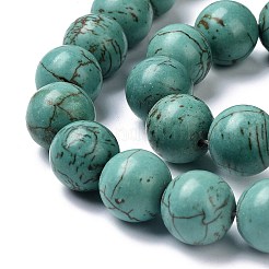 Natural Howlite Beads Strands&nbsp;G-C180-10