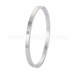 Crystal Rhinestone Square Bangle&nbsp;BJEW-N017-014P