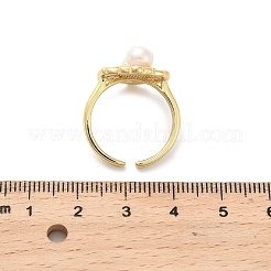 Brass Enamel Cuff Rings&nbsp;RJEW-K291-04G-02