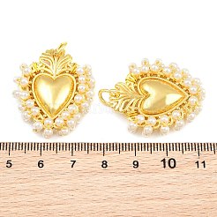 Alloy & Glass Seed Beaded Pendants&nbsp;GL-CBA96FD-01G-07