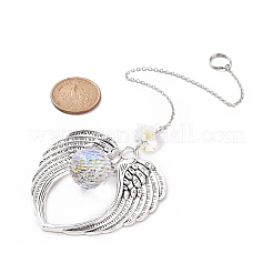 Wing Alloy Big Pendants Decoration&nbsp;HJEW-JM00860