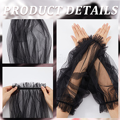 Polyester Lace Arm Sleeves&nbsp;AJEW-WH20001-38B-02