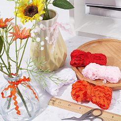 4 Strands 4 Colors Polyester Wave Bending Fringe Trim&nbsp;OCOR-GF0002-43C