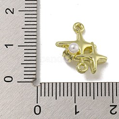 Rack Plating Alloy Star Links Connector Charms&nbsp;PALLOY-F312-71G-01