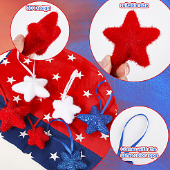 24Pcs 2 Sets 2 Styles Star Foam Pendant Decorations&nbsp;AJEW-SP0002-59B