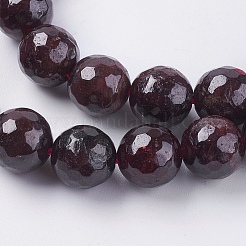 Natural Garnet Beads Strands&nbsp;X-G-G542-10mm-21