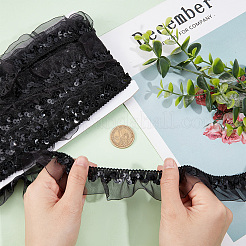 Chinlon Pleated Lace Trim&nbsp;EW-WH0013-28B