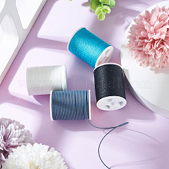 4 Rolls 4 Colors Round Waxed Polyester Cord&nbsp;YC-TA0001-21D