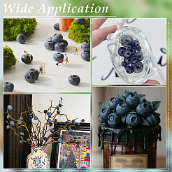 100Pcs Plastic Blueberry Display Decorations&nbsp;DJEW-PH0001-72