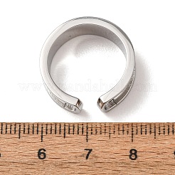 304 Stainless Steel Cuff Open Rings&nbsp;SA-CBACA70-01A-P