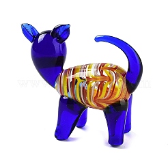 3D Dog Handmade Lampwork Display Decoration&nbsp;DJEW-C012-11