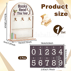 Arch Wood Books Read This Year Counter&nbsp;DIY-WH0899-973