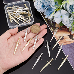 32Pcs 2 Colors Rack Plating Alloy Pendants&nbsp;FIND-UN0001-79