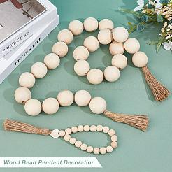 Wood Bead Pendant Decoration&nbsp;AJEW-OC00002