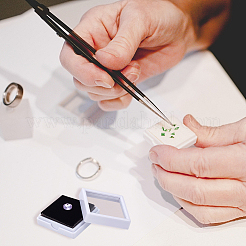 Square Plastic Loose Diamond Gemstone Storage Boxes&nbsp;CON-WH0095-25A