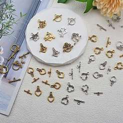 100Sets 10 Style Alloy Toggle Clasps&nbsp;FIND-SZ0002-15