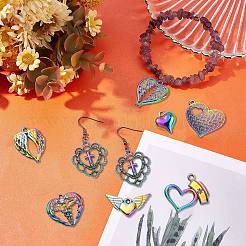 20Pcs 10 Styles Plated Alloy Pendants&nbsp;PALLOY-CJ0002-17