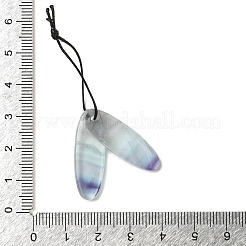 2Pcs Natural Fluorite Pendants&nbsp;G-Z064-01B