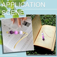 4Pcs 4 Colors Alloy Bookmarks&nbsp;AJEW-CJ0001-47
