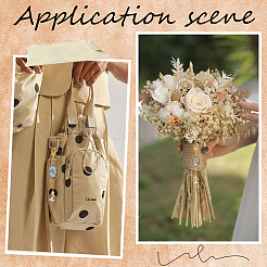 DIY Blank Oval & Angel Alloy Wedding Bouquet Charm Making Kit&nbsp;DIY-SC0025-08