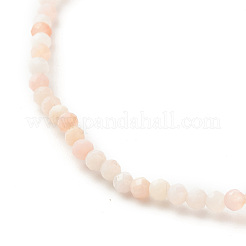Natural Pink Opal Round Beaded Stretch Bracelet&nbsp;BJEW-JB07748-04
