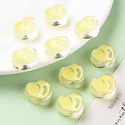 Transparent Enamel Acrylic Beads&nbsp;TACR-S155-004B